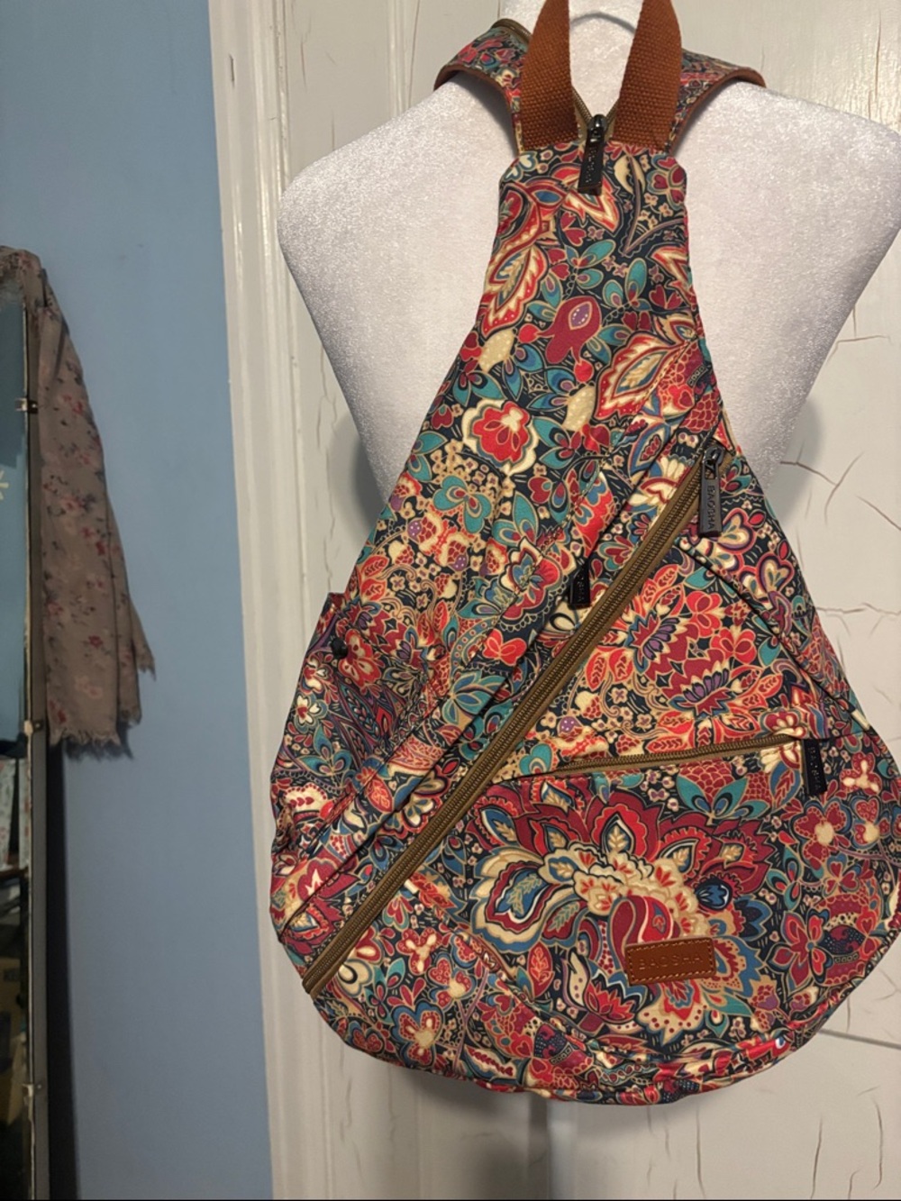 Floral Paisley Sling Bag - Multicolor